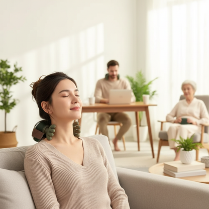 Bionic Finger Neck Shoulder Massager Wireless Neck Cervical Trapezius Kneading Massage Shawl Brushless Motor Neck masajeador